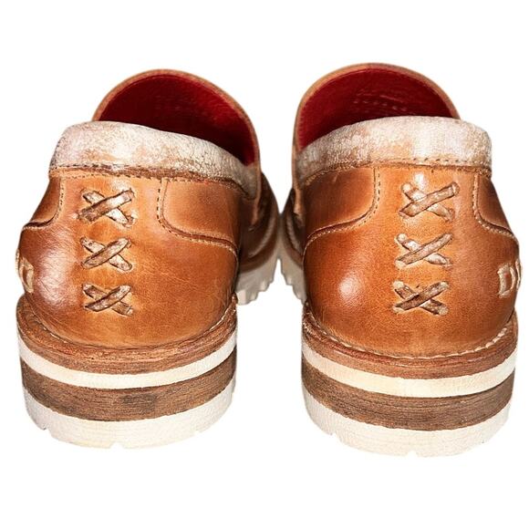 Bed Stu Leather Tan Rustic & Nectar Lux Handmade Penny Loafers 7.5 - Picture 4 of 8